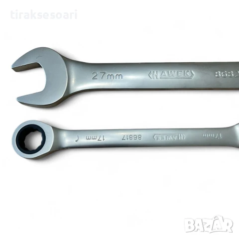 Комплект звездогаечни тресчотни ключове 8 - 32 мм 13 части HAWEK , снимка 5 - Ключове - 50720834