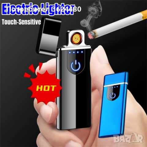 Метална електрическа USB ветроустойчива дъгова запалка JL-707