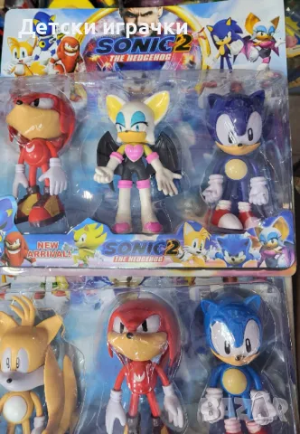 Фигурки Соник Sonic 20см 3 в комплект , снимка 1