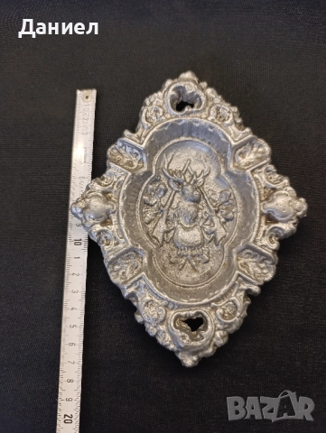 Соц алуминиев пепелник с ловни мотиви., снимка 4 - Антикварни и старинни предмети - 51857985