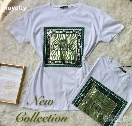 Памучни дамски тениски Различни цветове , снимка 6 - Тениски - 50405762