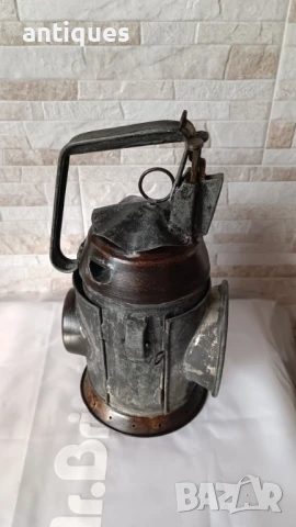 Стар немски ЖП фенер - 1940 година - WWII, снимка 4 - Антикварни и старинни предмети - 50625731