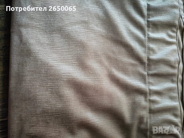 Нови плътни пердета в бежово-златист цвят/ 2 броя!, снимка 2 - Пердета и завеси - 52709279