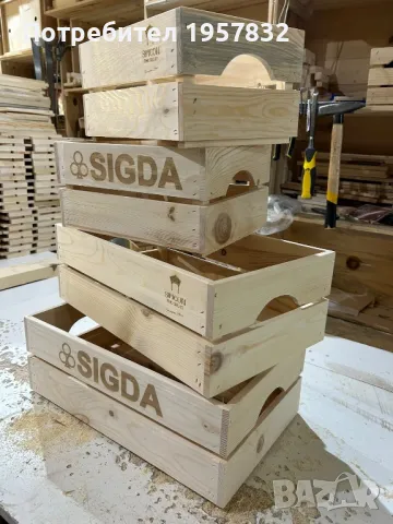 Дървена щайга за корпоративни коледни подаръци, снимка 16 - Друго търговско оборудване - 48924144