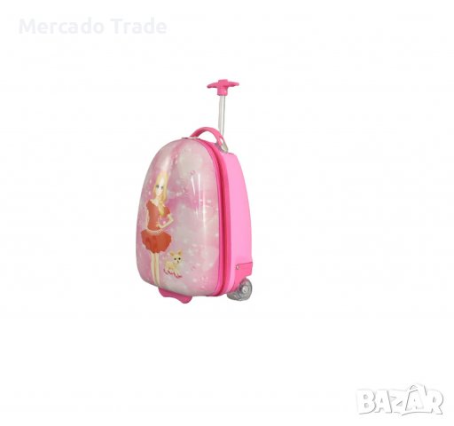 Комплект Mercado Trade, Куфар и раница, За момичета, Момиче с куче, Розов, снимка 4 - Кенгура и ранички - 40184528