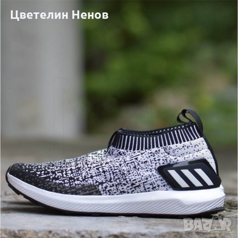 маратонки ADIDAS RAPIDARUN LACELESS KNIT BLACK  номер 39,5-40 , снимка 3 - Маратонки - 26727607