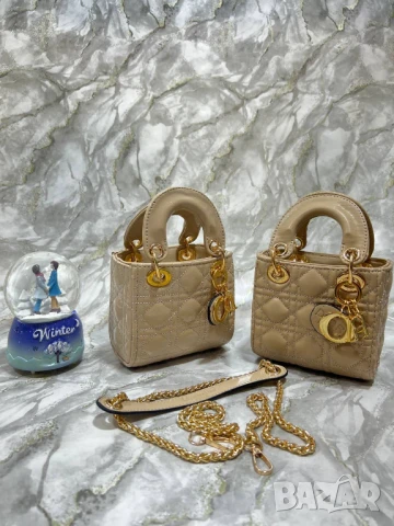 мини чанти christian dior 12х12см, снимка 4 - Чанти - 50776309
