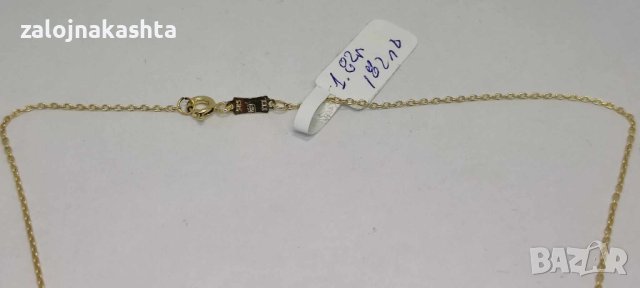 Ново Златно колие-1,82гр/14кр, снимка 8 - Колиета, медальони, синджири - 43447432