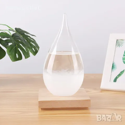 ПРОМОЦИЯ Атрактивен барометър - Стъклена капка - 3D STORM GLASS, снимка 3 - Статуетки - 47607381