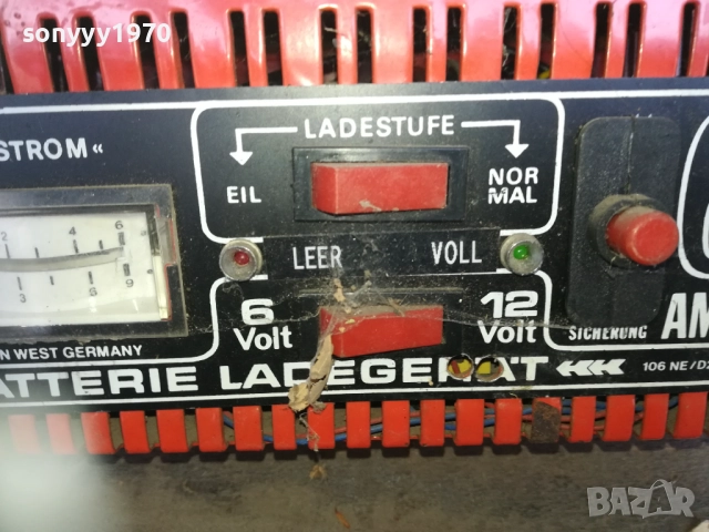 ABSAAR 6/12V-6AMP-BATTERY CHARGER-ВНОС SWISS 0910251452, снимка 6 - Аксесоари и консумативи - 51998552