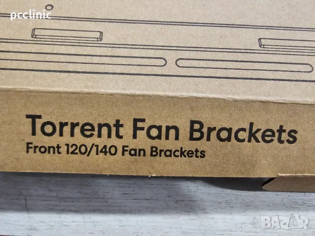 Fractal Torrent White RGB clear tint front 120/140 fan brackets, снимка 3 - Други - 49813410