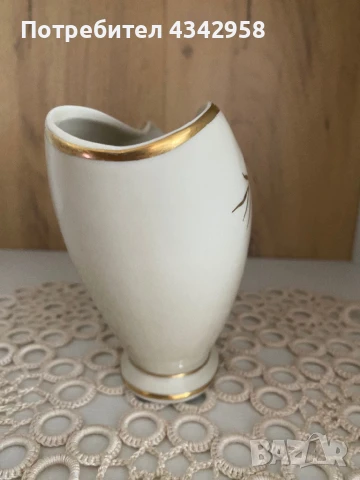 Lettin. Germany. 1958 г. Порцеланова ваза., снимка 5 - Антикварни и старинни предмети - 51390663
