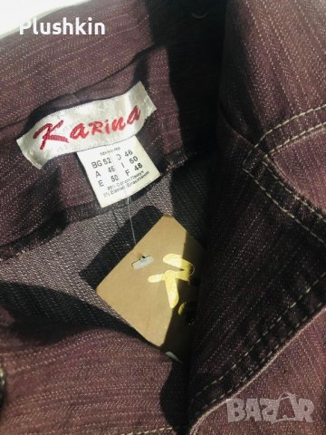 Дамски дънков костюм - нов - сако и панталон, снимка 5 - Костюми - 43120847