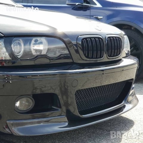 Черни гланцови двойни бъбреци за BMW E46 4-врати (1998-2001) - M стил, снимка 8 - Части - 43400329