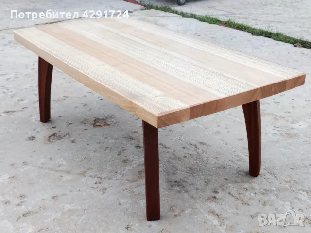 Холна маса ясен и махагон, снимка 4 - Маси - 48329337