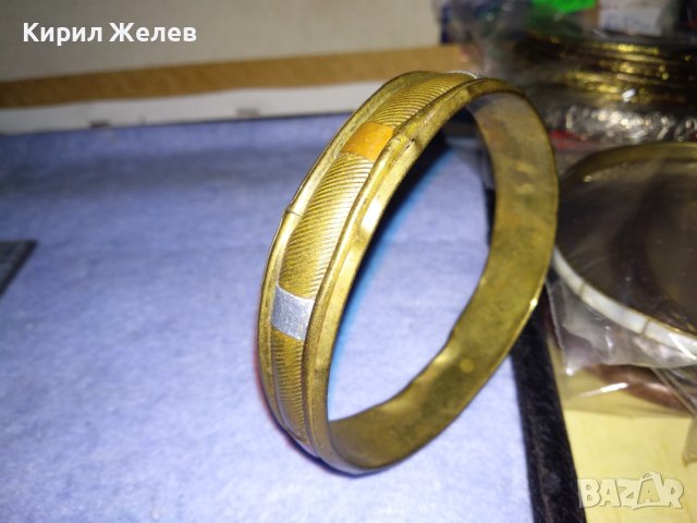 СТАРА МЕСИНГОВА ИНДОПЕРСИЙСКА ЕТНОГРАФСКА ГРИВНА РЪЧНА МАЙСТОРСКА ИЗРАБОТКА 37929, снимка 2 - Антикварни и старинни предмети - 40810608