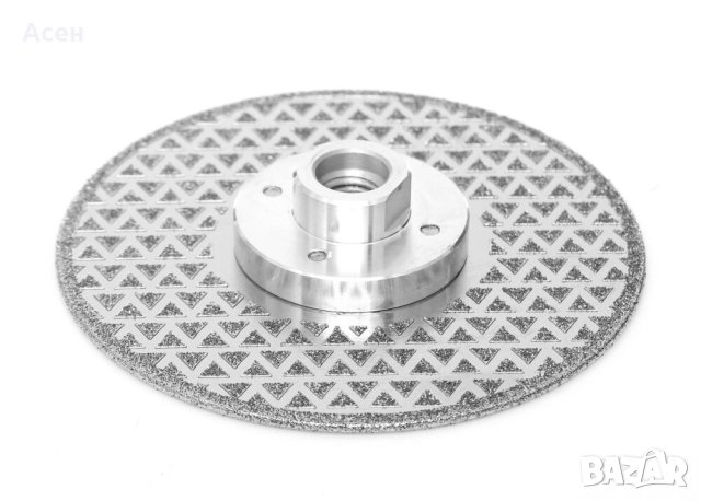  ДДС 2в1 Диамантен диск ф125 мм рязане,шлайфане на гранит,мрамор,керамика фланец M14, снимка 3 - Ремонти на баня - 43897220