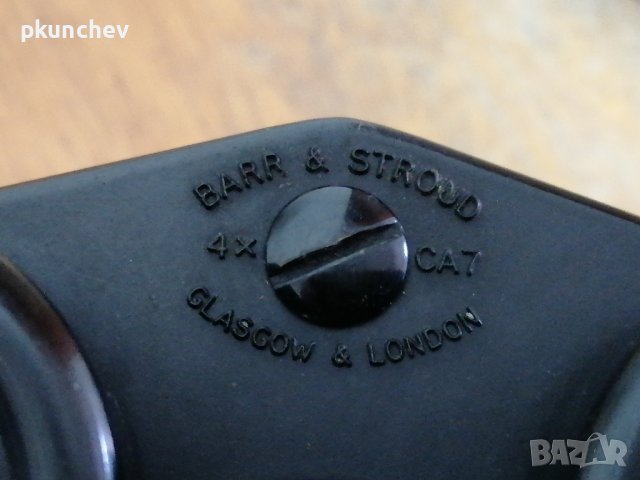 Ретро военен бинокъл Barr & Stroud London/ Glasgow 4 x CA7, снимка 4 - Антикварни и старинни предмети - 43683461