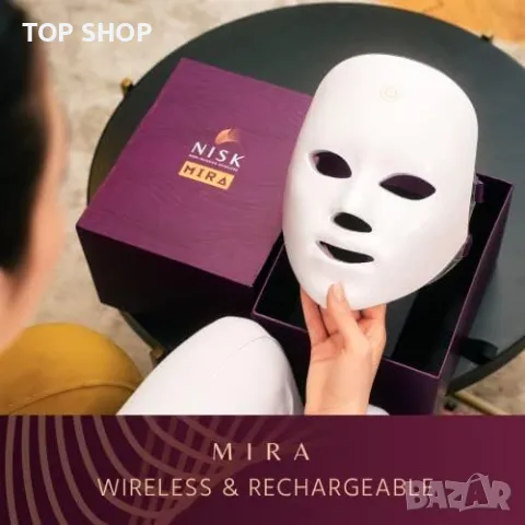 Нова Маска за Терапия с LED Светлина за Лице - Анти-Стареене и Почистване