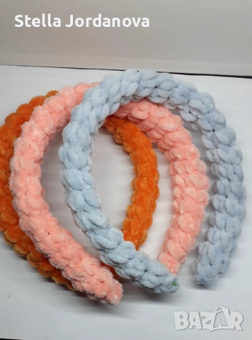 ✨ Ръчно изплетени диадеми – стил и нежност във всеки детайл ✨, снимка 7 - Шноли, диадеми, ленти - 53037034