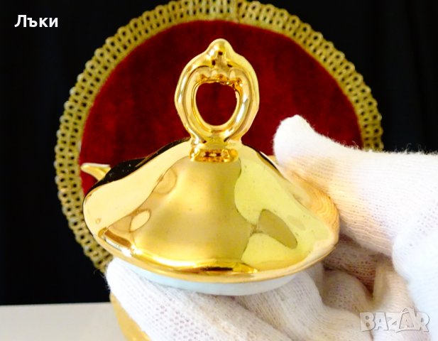 Кана 24k Gold,баварски порцелан. , снимка 5 - Антикварни и старинни предмети - 37156543