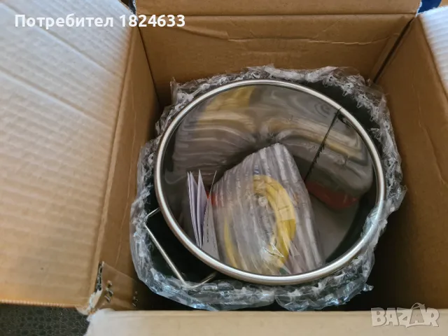 НОВА Вакуумна камера неръждаема стом, 5 галона / 18 л Ф=28см H=30см, снимка 4 - Други машини и части - 48959777