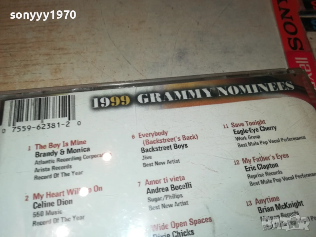1999 GRAMMY NOMINEES CD 2509251543, снимка 14 - CD дискове - 51836028