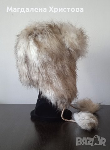 Пухкава зимна шапка, снимка 2 - Шапки - 38247369