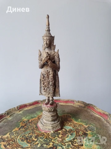 Бронзова скулптура от Тайланд Камбоджа на Теппаном, снимка 2 - Колекции - 50829605
