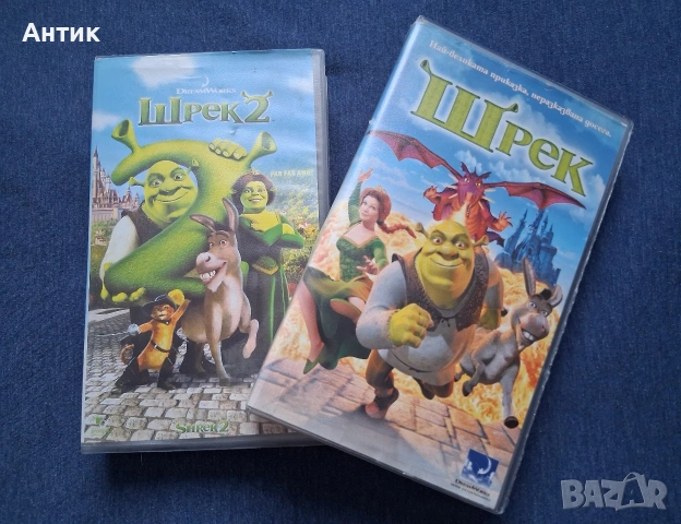Видеокасети VHS Шрек 1 - 2 Част, снимка 4 - Други жанрове - 53095977