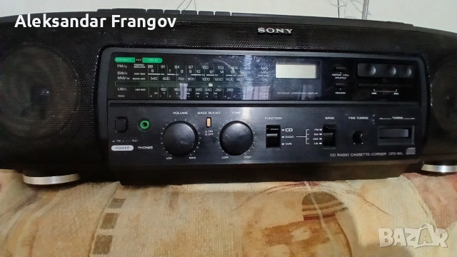 SONY CFD - 60L made in Japan , снимка 2 - Радиокасетофони, транзистори - 53608832
