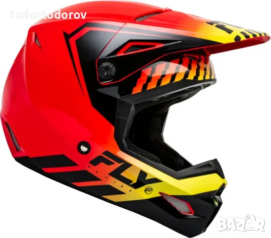 Мотокрос каска за мотор FLY RACING KINETIC MENACE RED , L 59-60 NEW, снимка 2 - Аксесоари и консумативи - 49435909