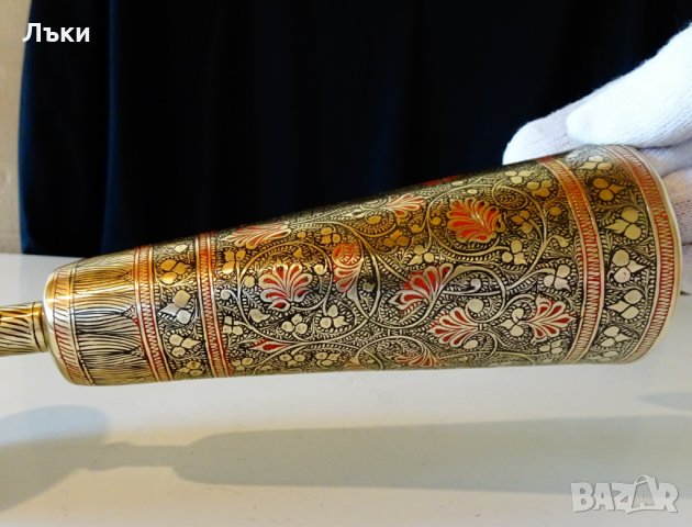 Царски бронзов бокал за вино,клетъчен емайл. , снимка 5 - Антикварни и старинни предмети - 32667102