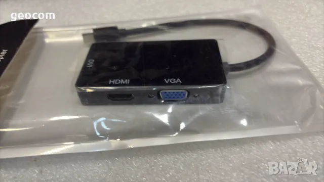 mini DiplayPort към HDMI/D-SUB/DVI адаптер, снимка 3 - Кабели и адаптери - 50062692