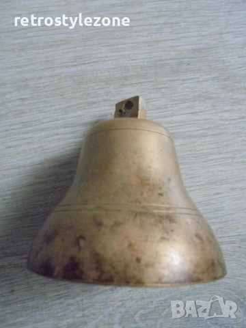№ 8489 Стара бронзова камбанка , снимка 2 - Други ценни предмети - 51638490