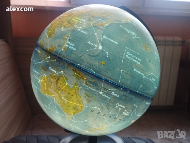Светещ детски глобус със съзвездия 🌍✨, снимка 2 - Детски нощни лампи - 53153632