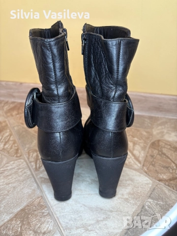 Дамски боти от естествена кожа, снимка 4 - Дамски боти - 52441373