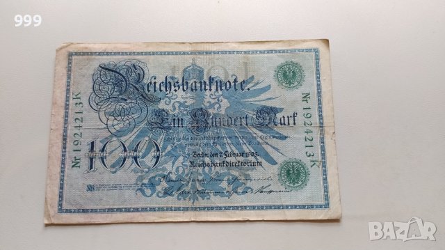 100 марки 1908 Германия
