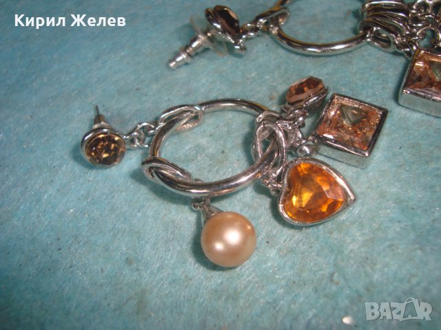 МАСИВНИ КРАСИВИ СКЪПОЦЕННИ АРТ ФЕШЪН СРЕБРИСТИ ОБЕЦИ 27411, снимка 6 - Обеци - 35101001