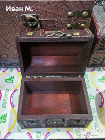 лот от 5 броя дървени кутии , снимка 8 - Колекции - 52321804