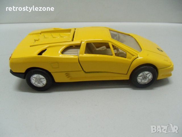№ 7310 стар макет автомобил Lamborghini Diablo - Mini Flitzer - WELLY  - размер 11 / 5 / 3,5 см  , снимка 9 - Други ценни предмети - 43467883