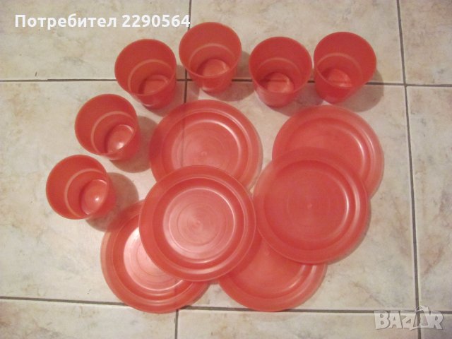 Комплект от 6 чинийки и 6 чаши - България