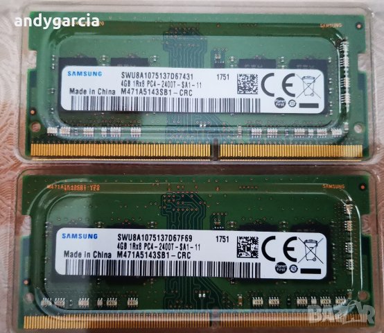 16GB DDR4 SODIMM PC4 2400/2133mhz рам памет за лаптоп Kingston, sodimm, laptop