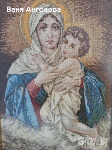 "ХУБАВАТА МАДОНА" , снимка 2 - Гоблени - 51860884