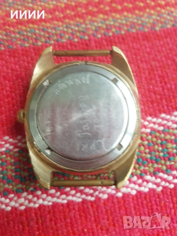 Позлатен мъжки часовник Полет , снимка 2 - Антикварни и старинни предмети - 53291785