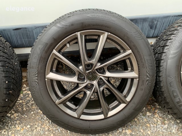 Алуминиеви джанти със зимни гуми Borbet 215/60/17 5x112 BMW X1 X2, снимка 4 - Гуми и джанти - 38093703