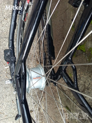 28 цола електрически алуминиев велосипед с 7 скорости усилени капли амортисьори предни като нов , снимка 11 - Велосипеди - 53373018