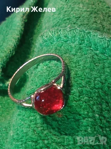 СТАР ПОСРЕБРЕН СКЪПОЦЕНЕН ВИНТИДЖ АРТ МОДЕЛ СТОМАНЕН ПРЪСТЕН 47429, снимка 10 - Пръстени - 47124362