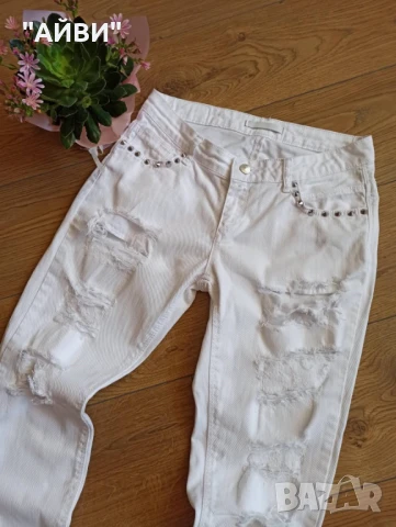 Дамски маркови  дънки и топ, снимка 6 - Дънки - 50861125