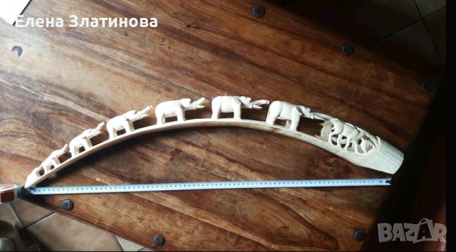 Скулптура от слонова кост , снимка 5 - Статуетки - 44071005